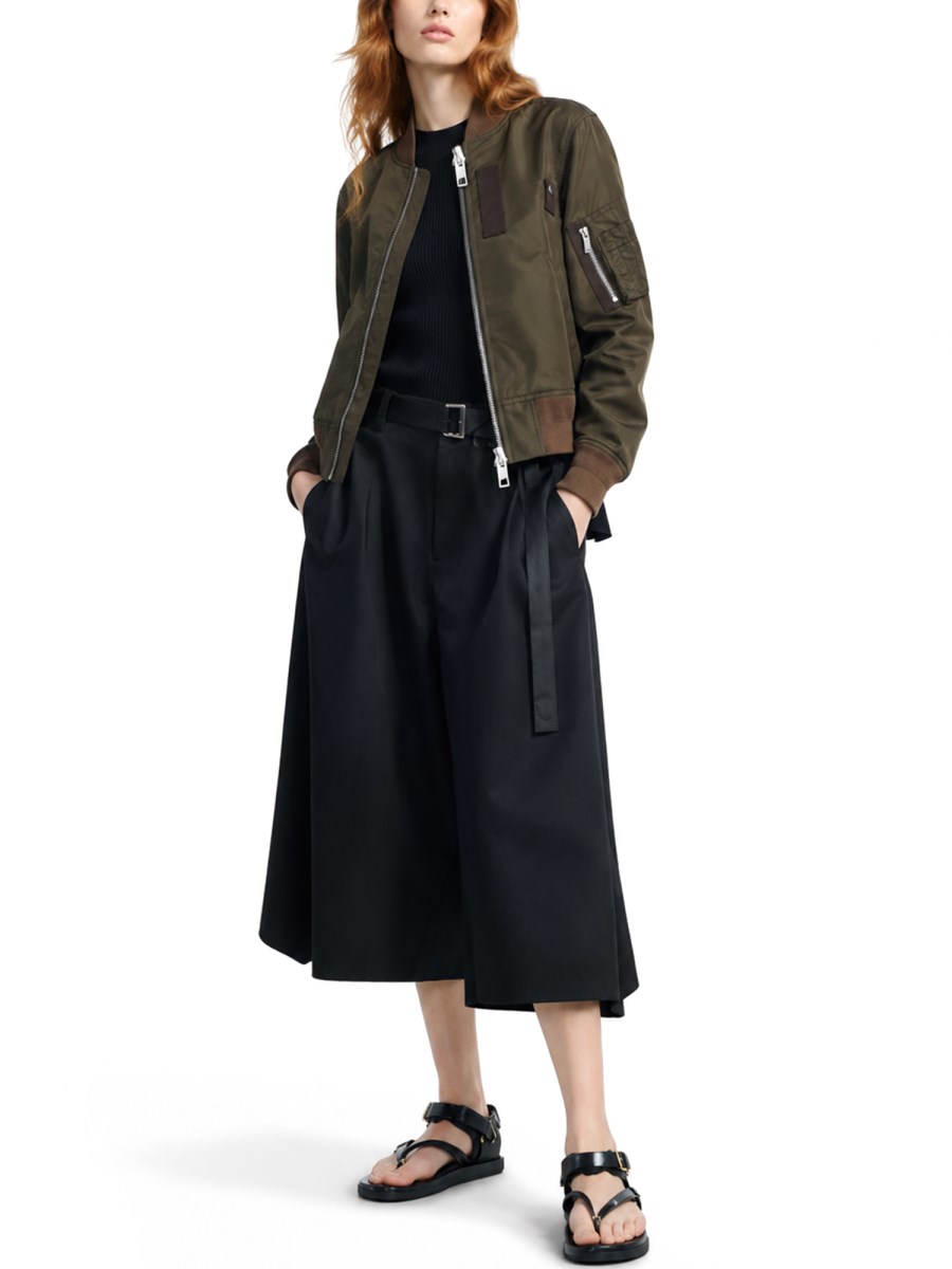BLOUSON IN TWILL DI NYLON E LANA