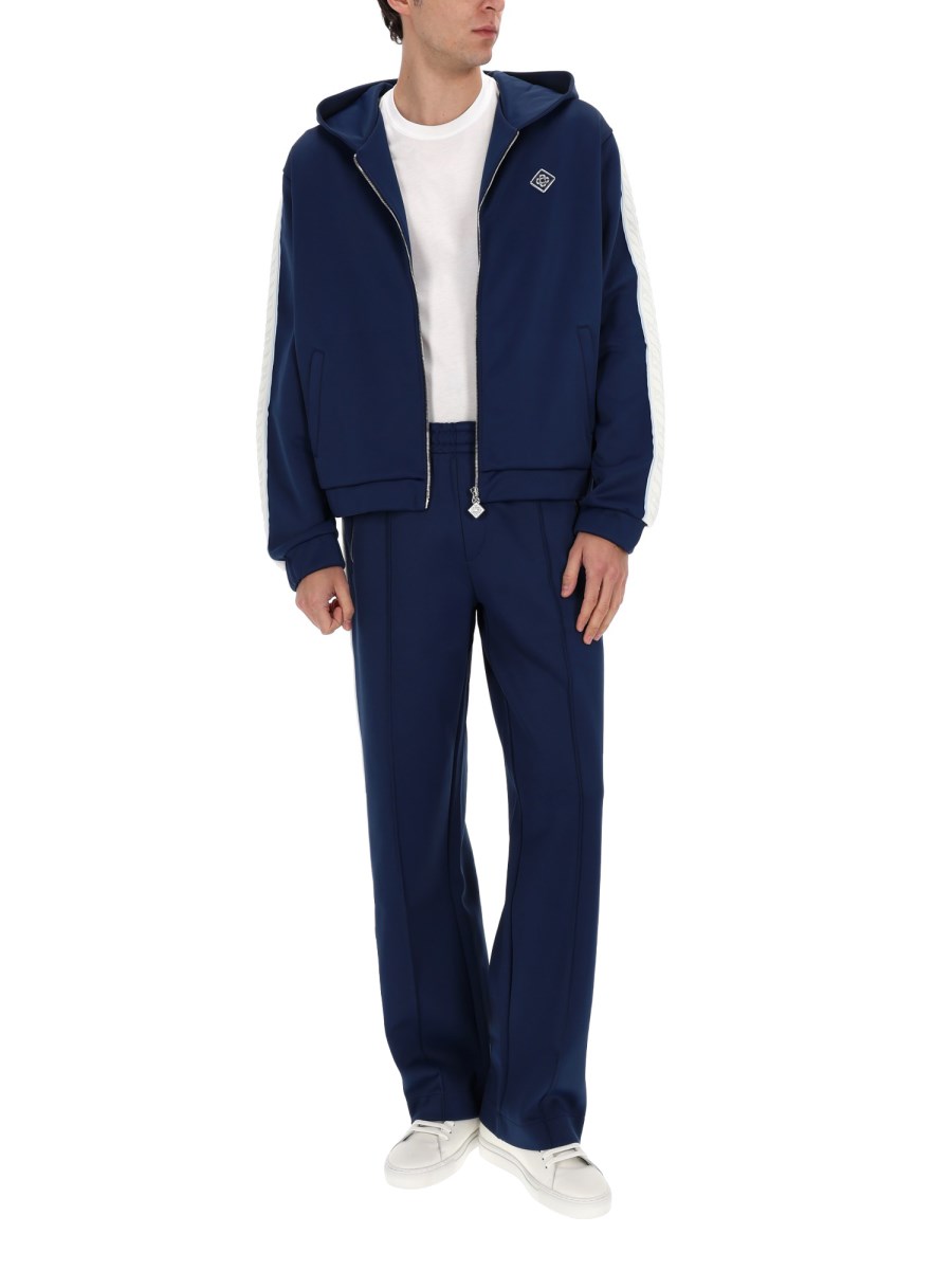 FELPA CON CAPPUCCIO E ZIP