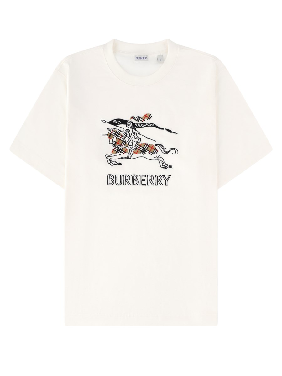 T-shirt in cotone con Knight Check