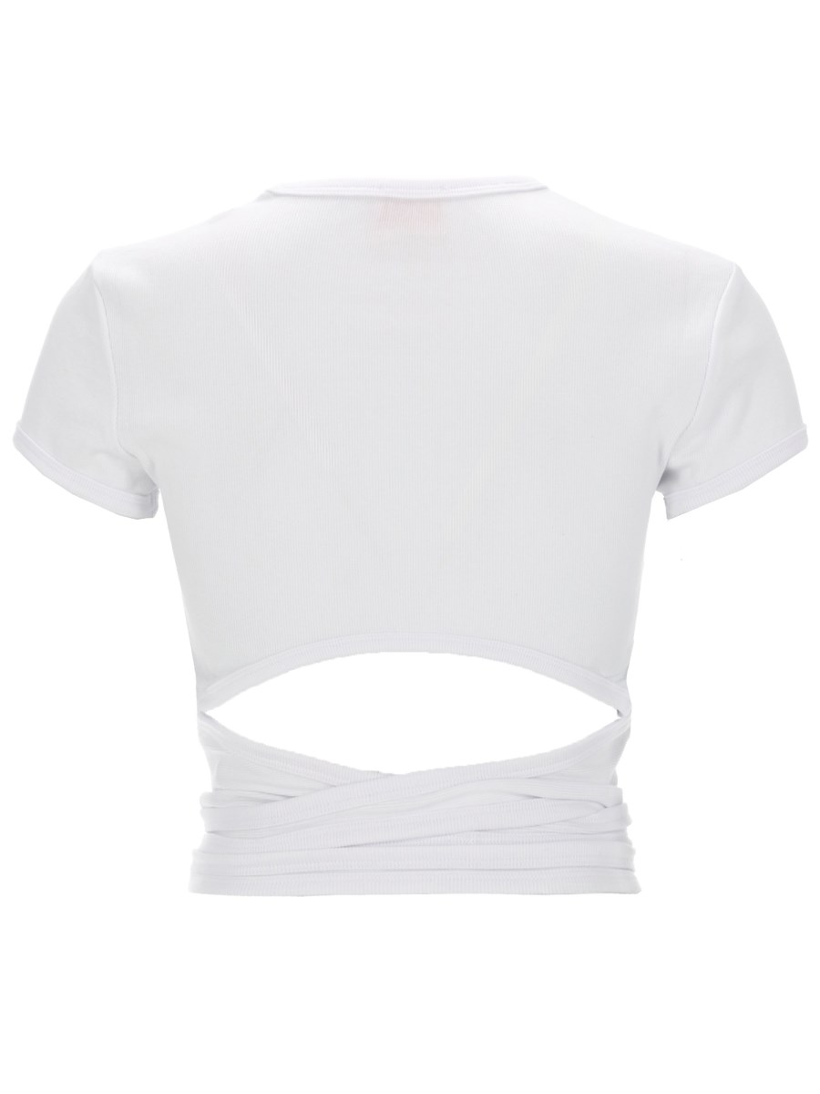 T-SHIRT A COSTINE CON LACCI 