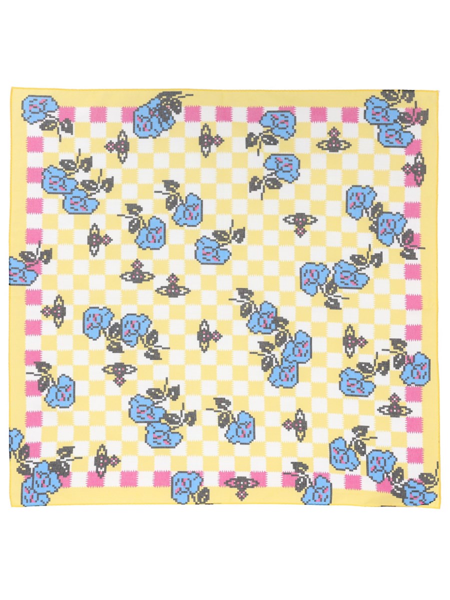FOULARD PIXEL ROSE
