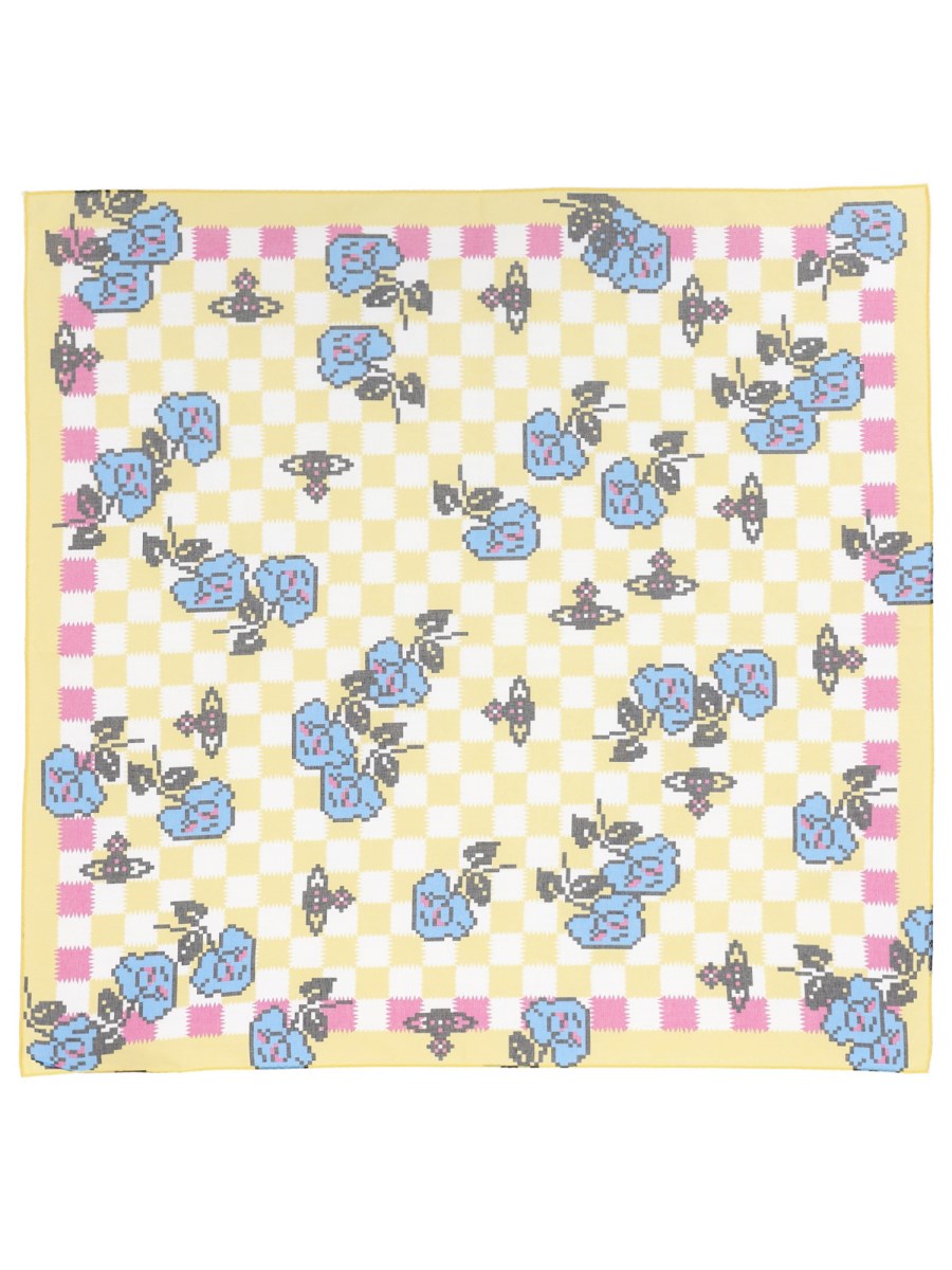 FOULARD PIXEL ROSE