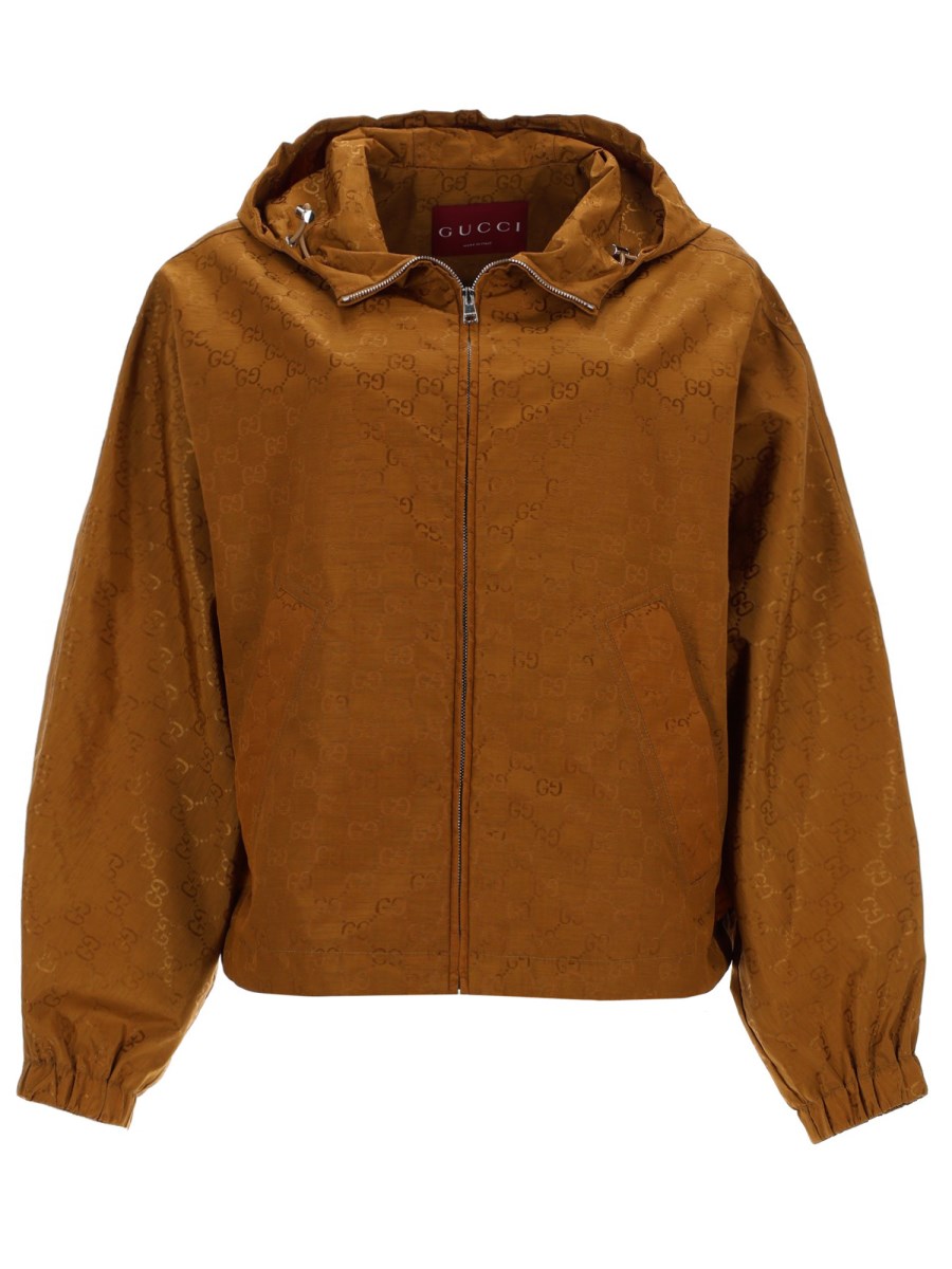 GIACCA BOMBER IN TESSUTO GG