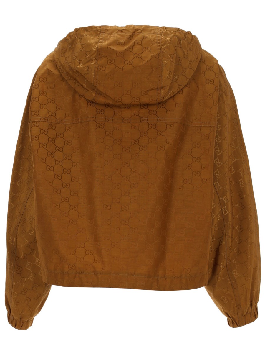 GIACCA BOMBER IN TESSUTO GG