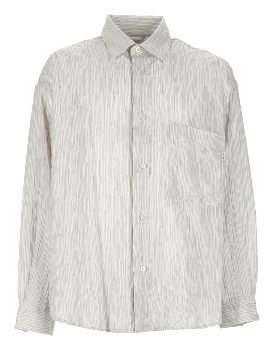 CAMICIA IN COTONE CRINCKLE