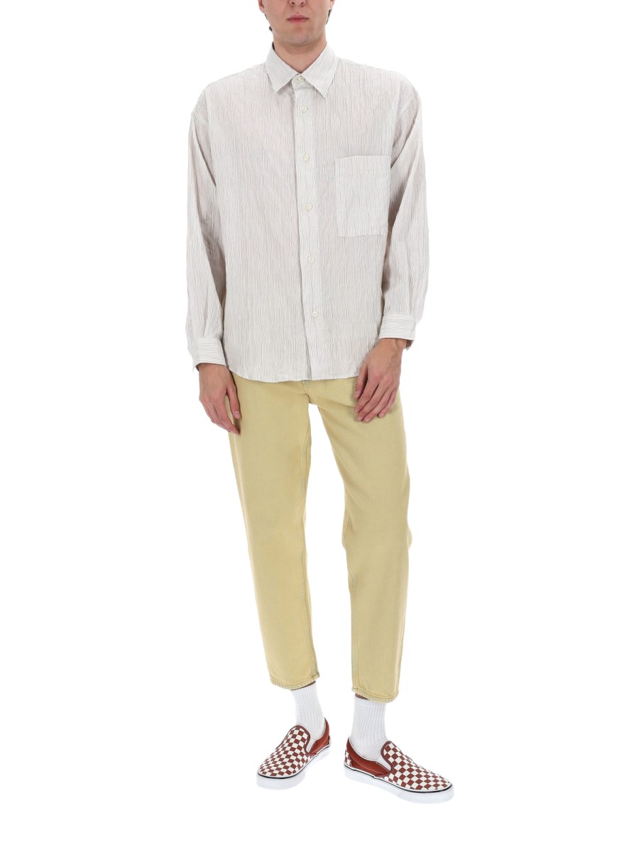 CAMICIA IN COTONE CRINCKLE