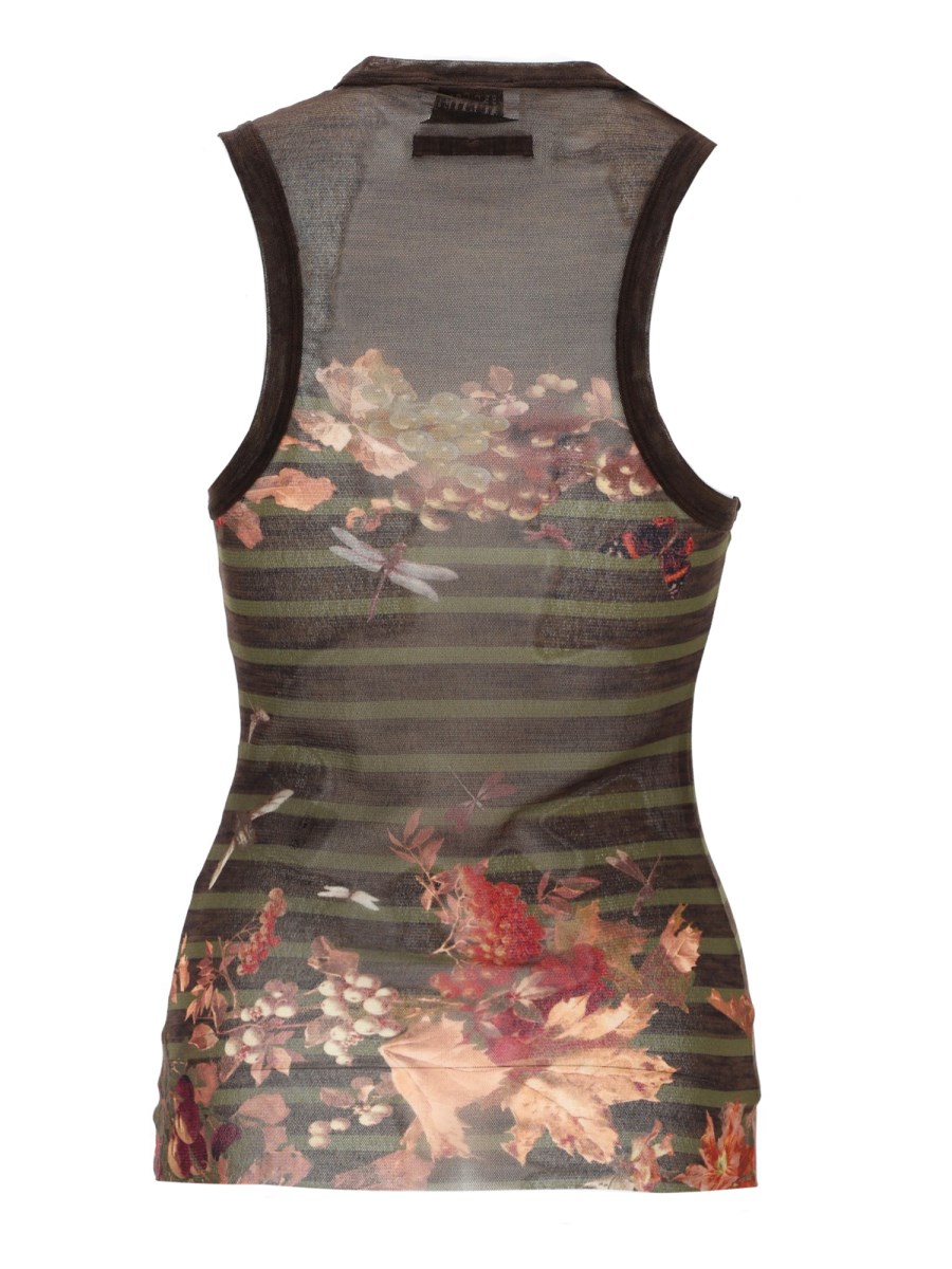 TOP CON STAMPA MARINIÈRE GRAPE