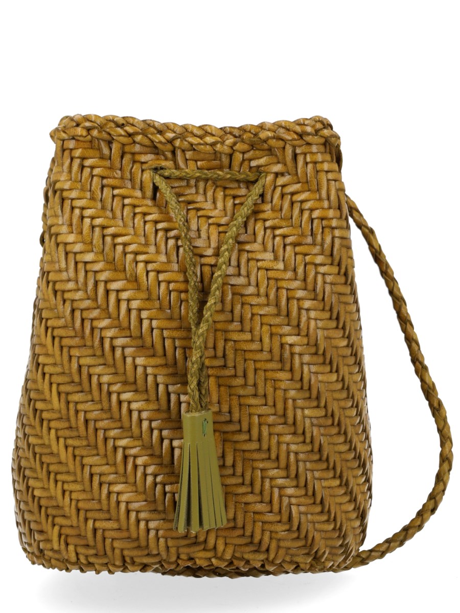 BORSA POMPOM DOUBLE JUMP TAN