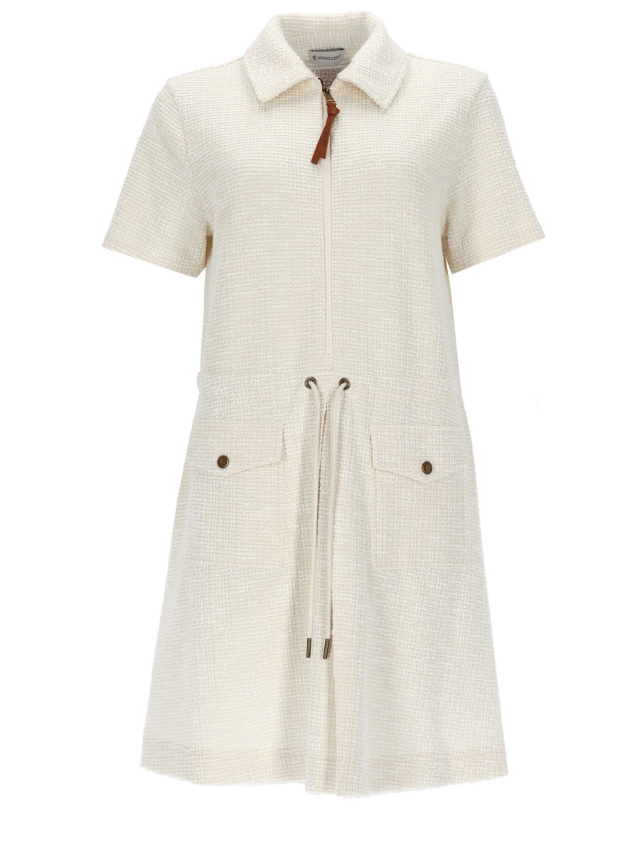 ABITO MIDI CON LOGO E ZIP