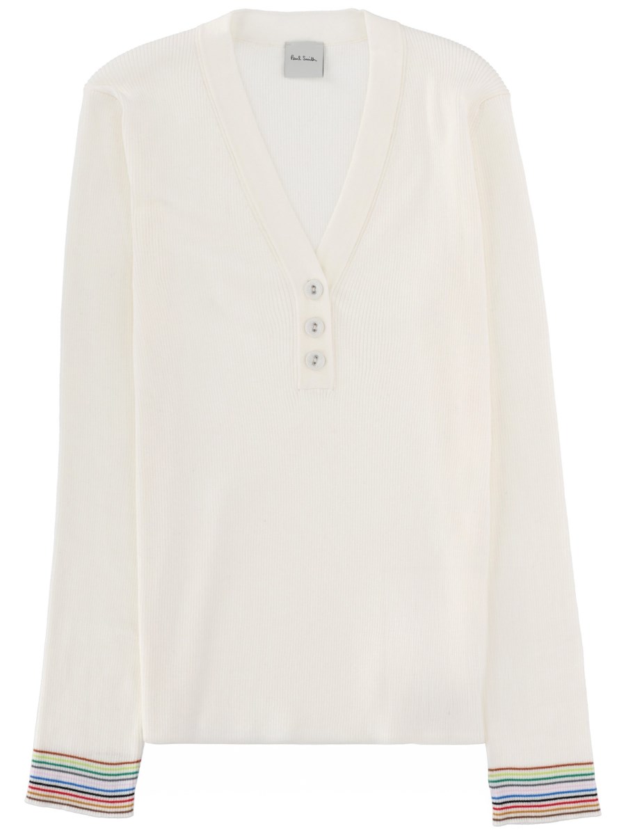 MAGLIA CON SCOLLO A V