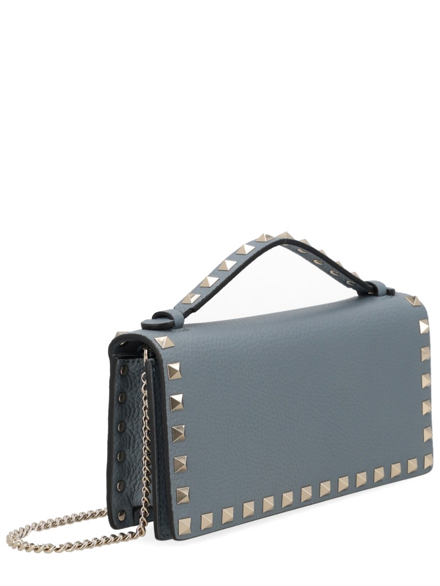 PORTAFOGLIO ROCKSTUD CON CATENA 