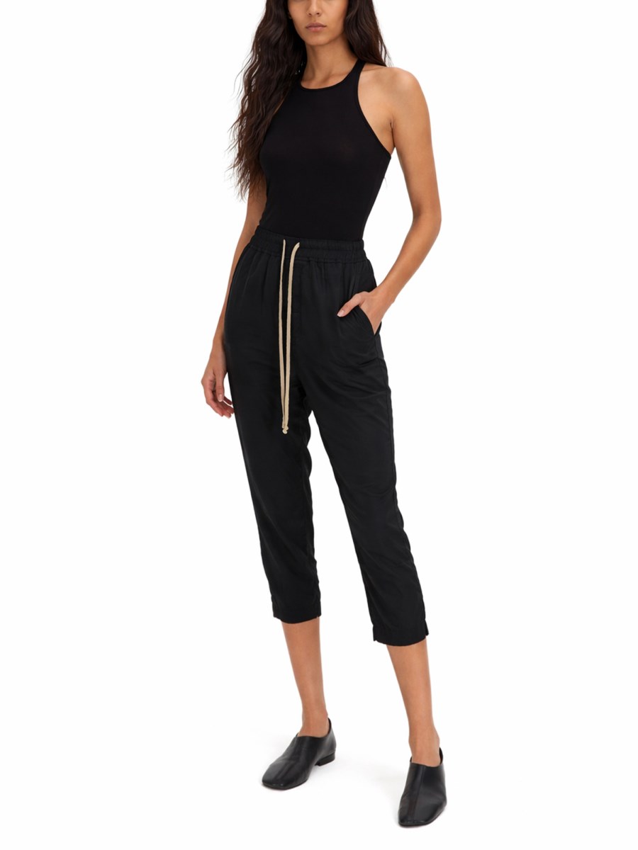 TOP SMANICATO IN COTONE