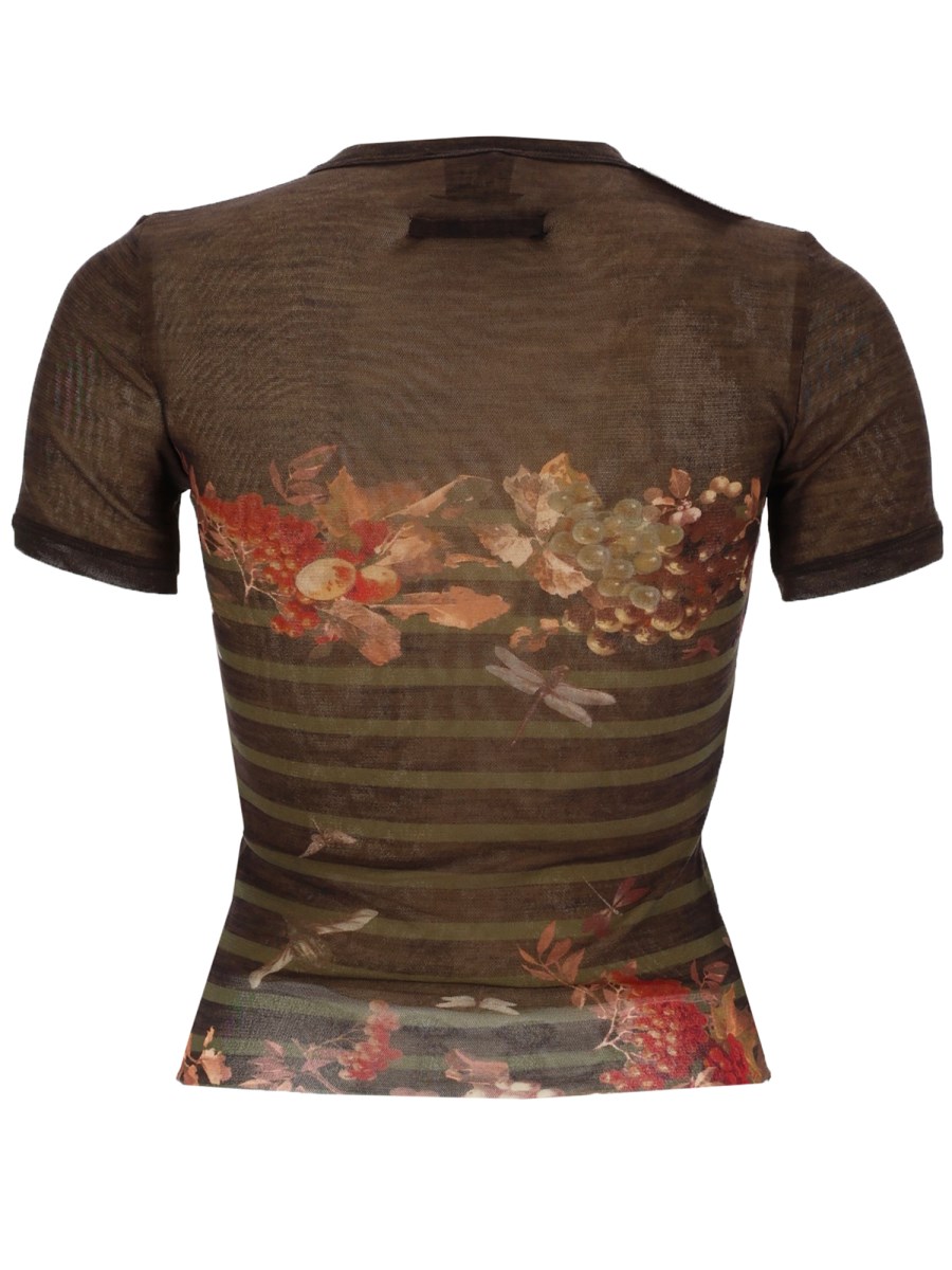 T-SHIRT CON STAMPA MARINIÈRE GRAPE