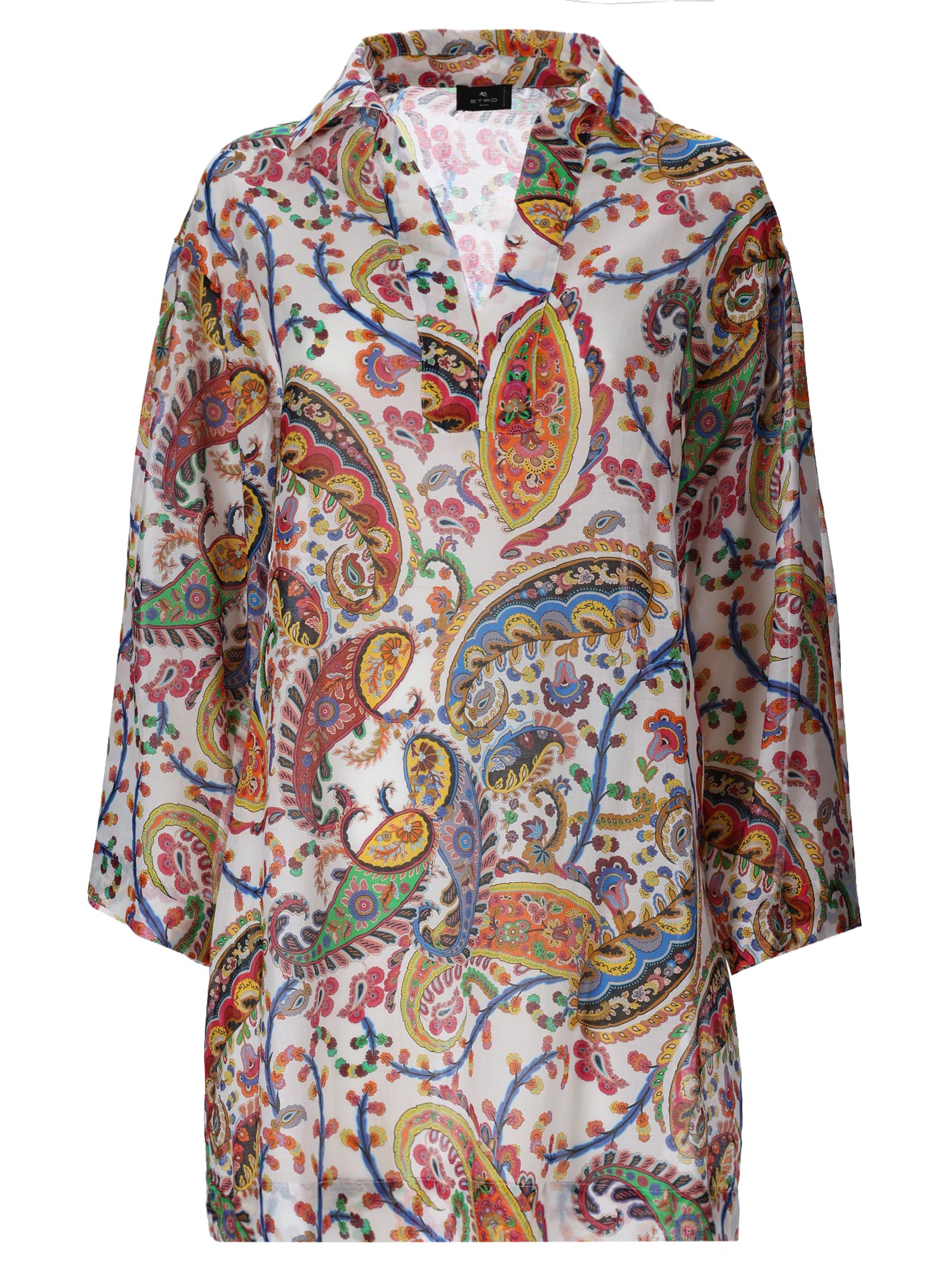 etro mini dress with "paisley" print