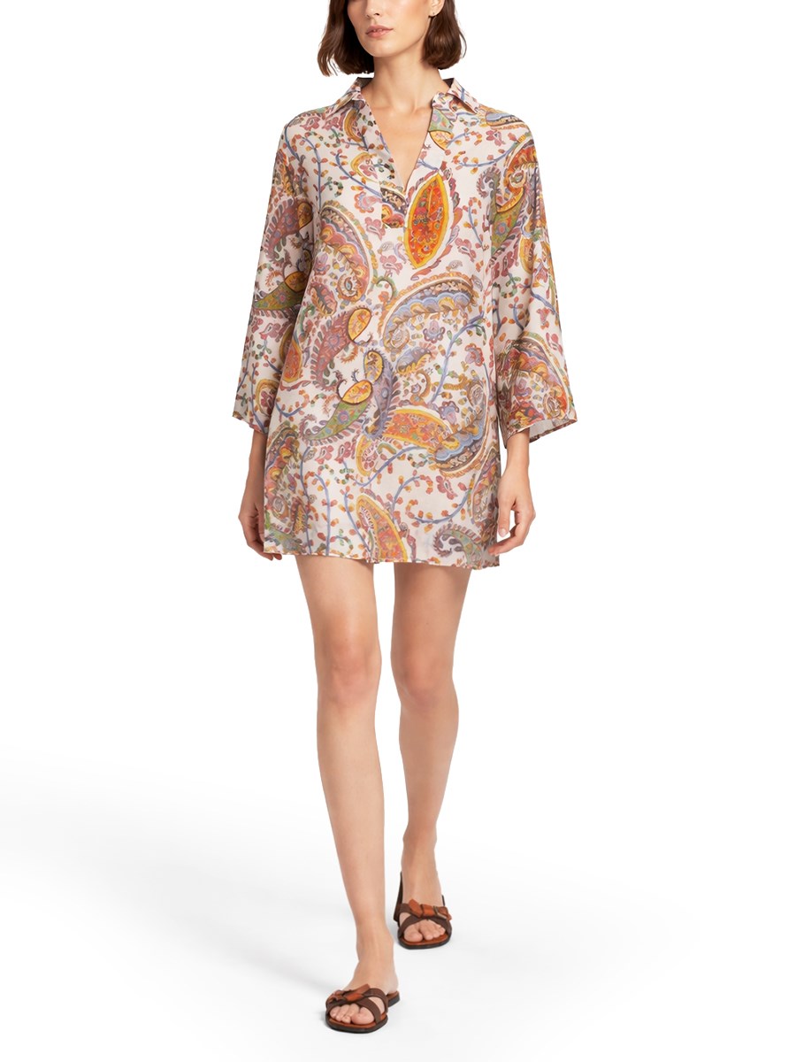 ABITO MINI CON STAMPA PAISLEY