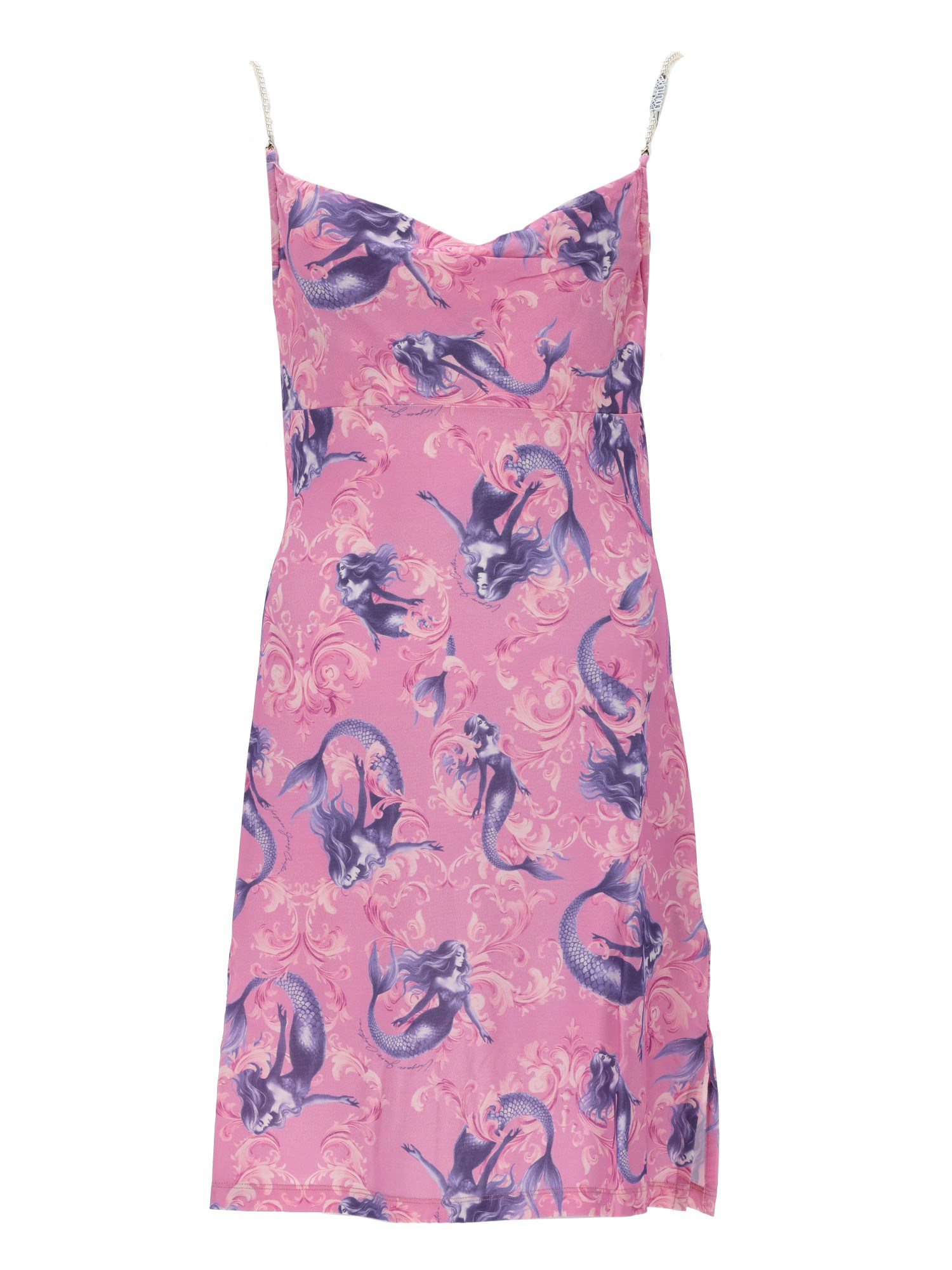 versace jeans couture mini abito in raso