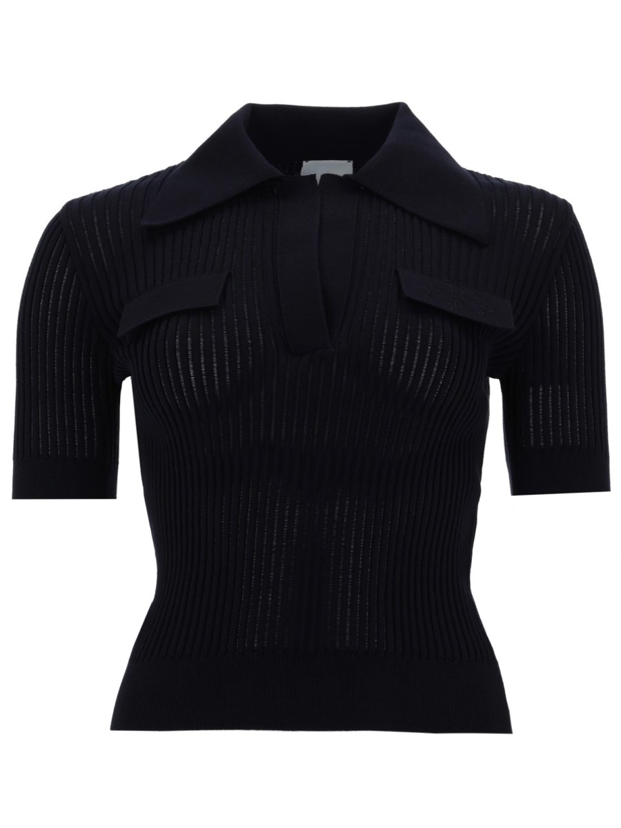 POLO RICAMATA IN COTONE