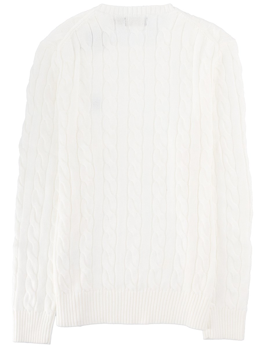 MAGLIA A TRECCE CON LOGO