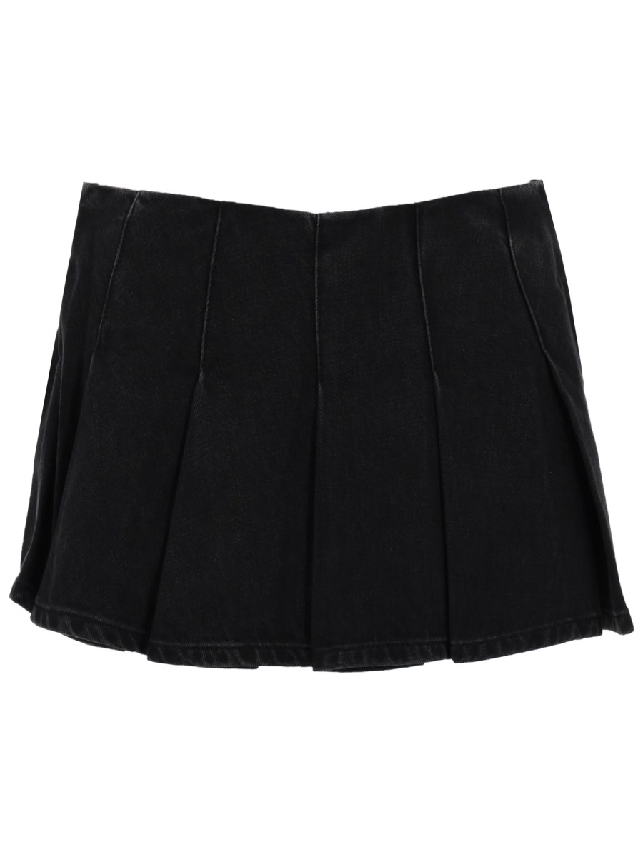SKORT A PIEGHE IN DENIM