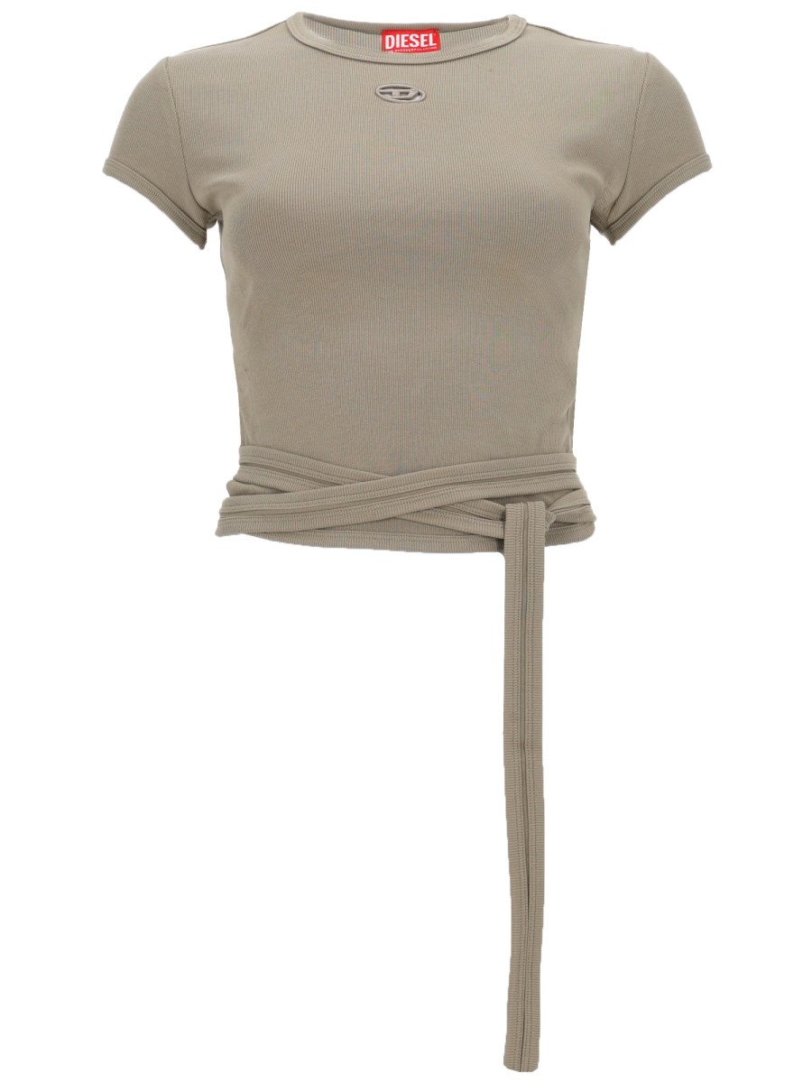 T-SHIRT A COSTINE CON LACCI 