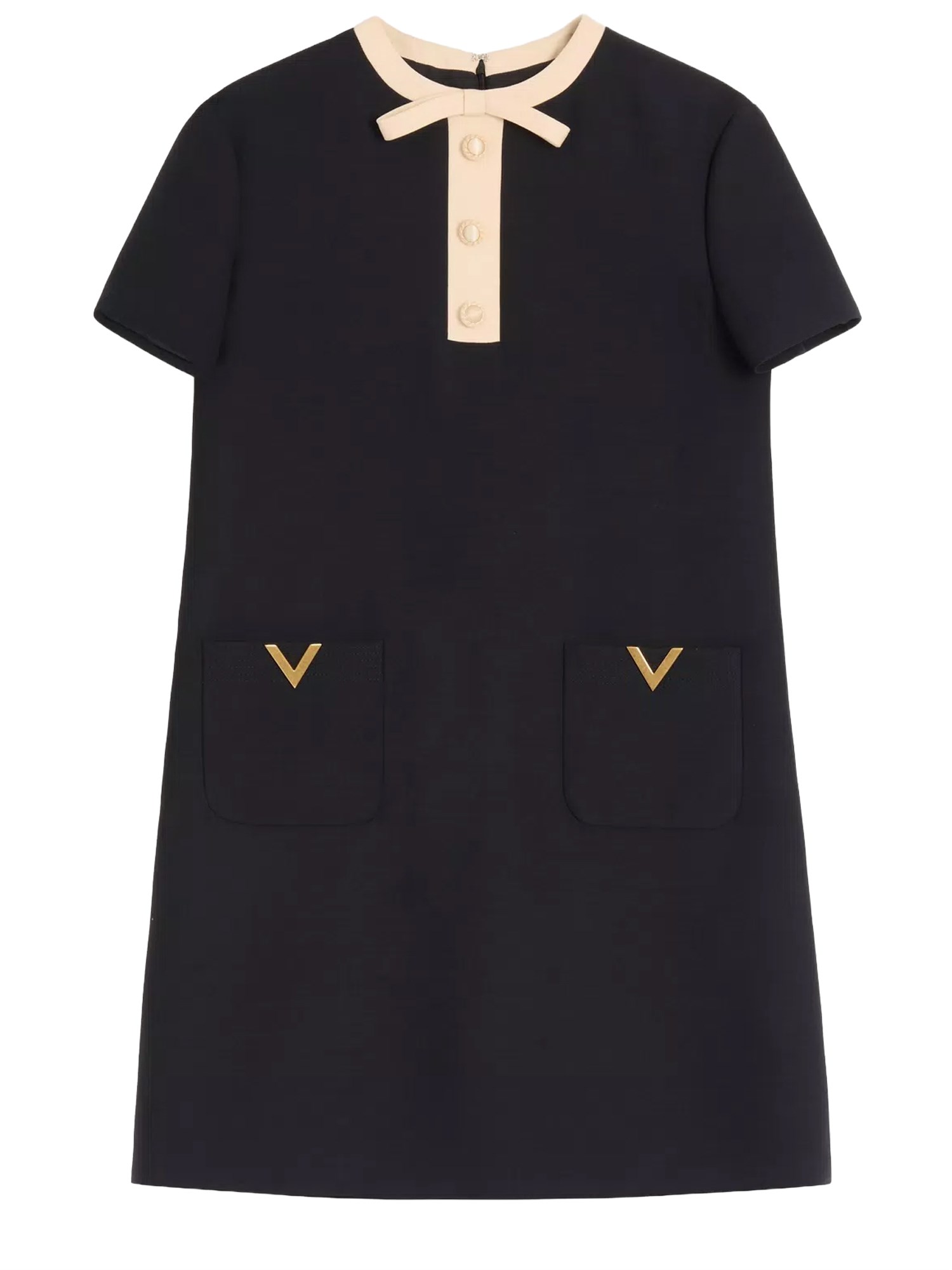 valentino wool and silk mini dress