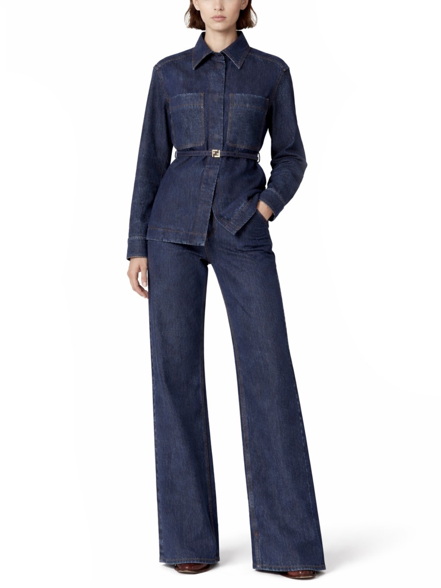 JEANS LUNGHI IN DENIM