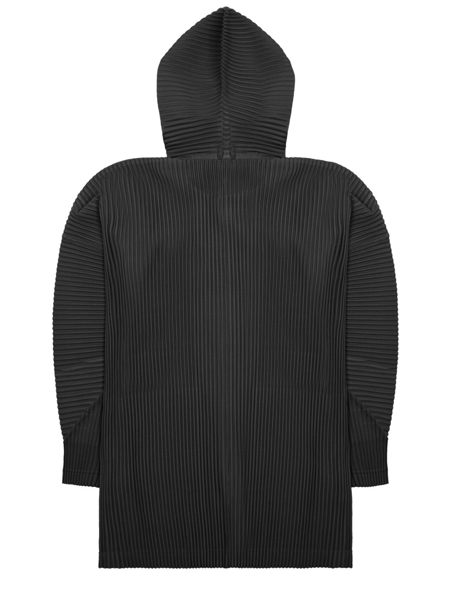 FELPA PLISSETTATA CON BOTTONI