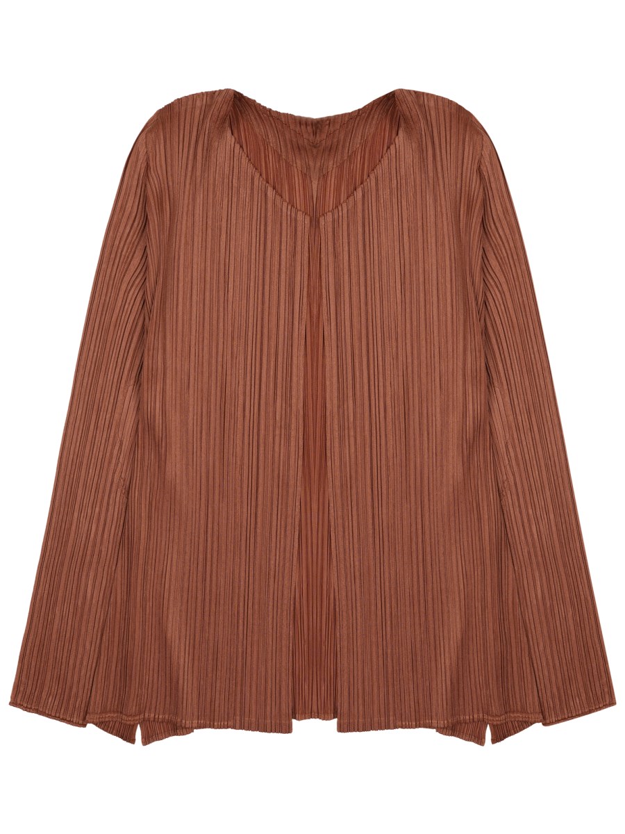 CARDIGAN PLISSETTATO
