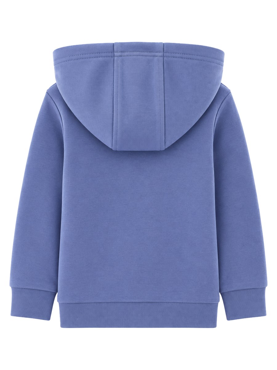 Felpa con cappuccio e zip intera