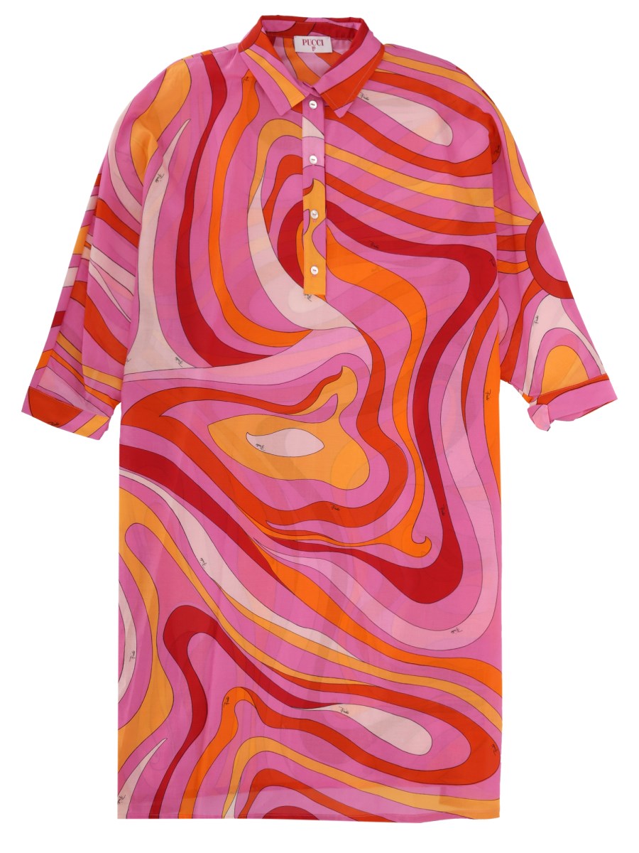 ABITO CON STAMPA GRAFICA ALL-OVER