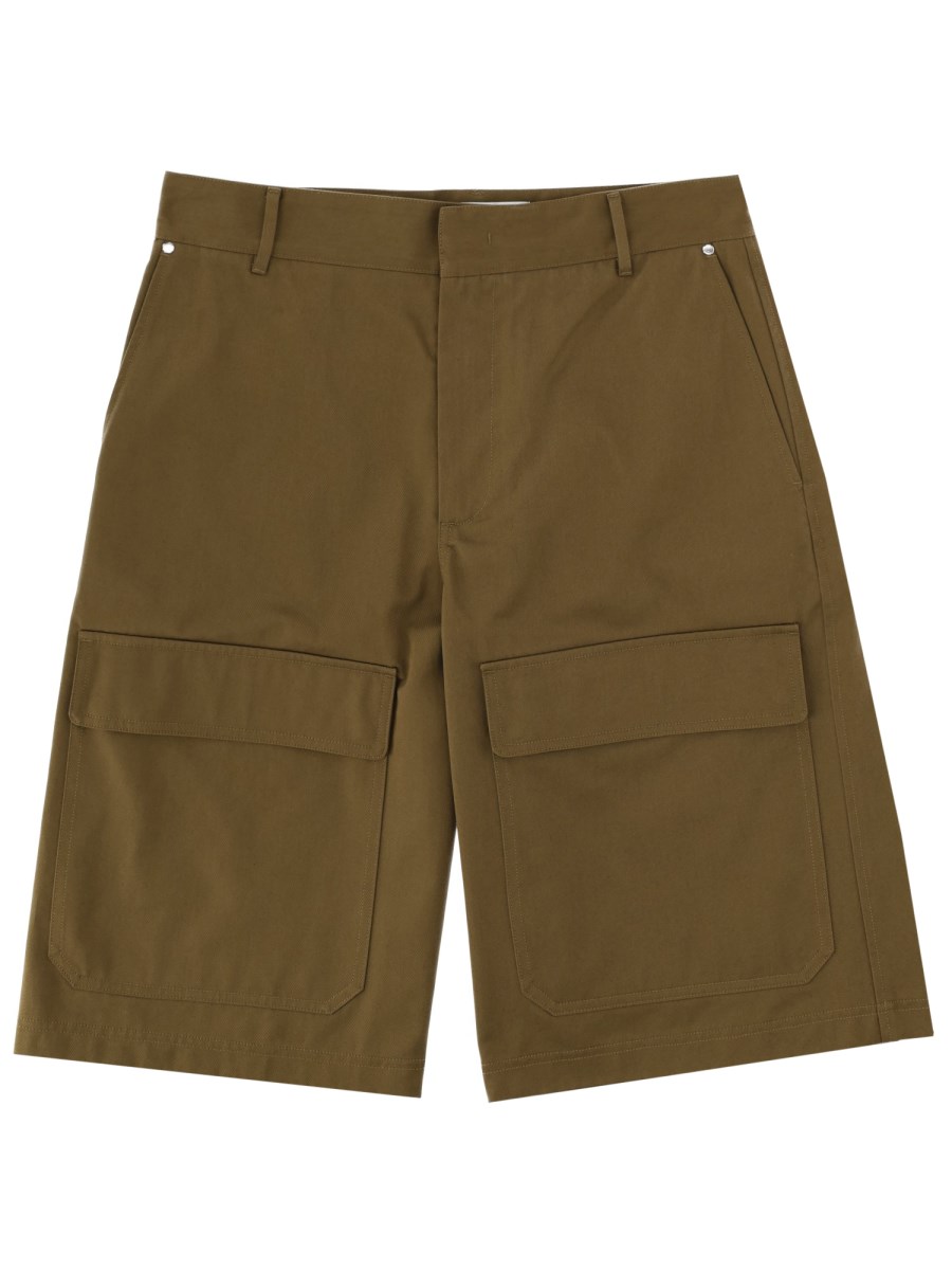 SHORTS IN COTONE CON PATCH LOGO