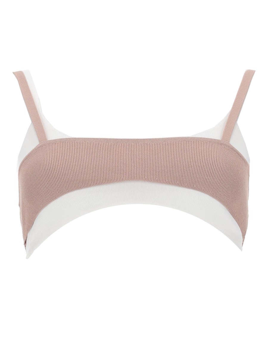 TOP BRA CON EFFETTO SOVRAPPOSTO