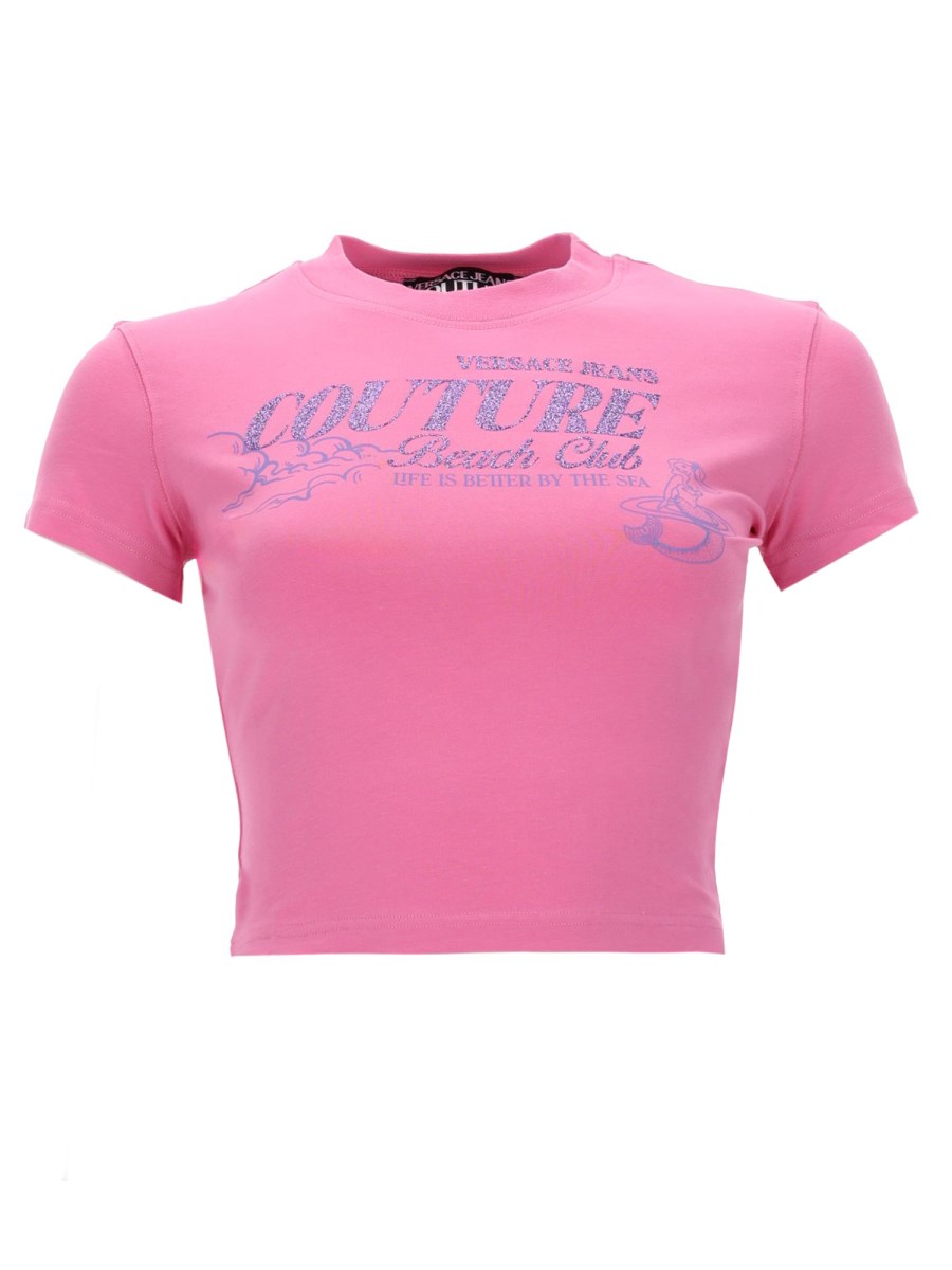 T-SHIRT CON LOGO GLITTERATO