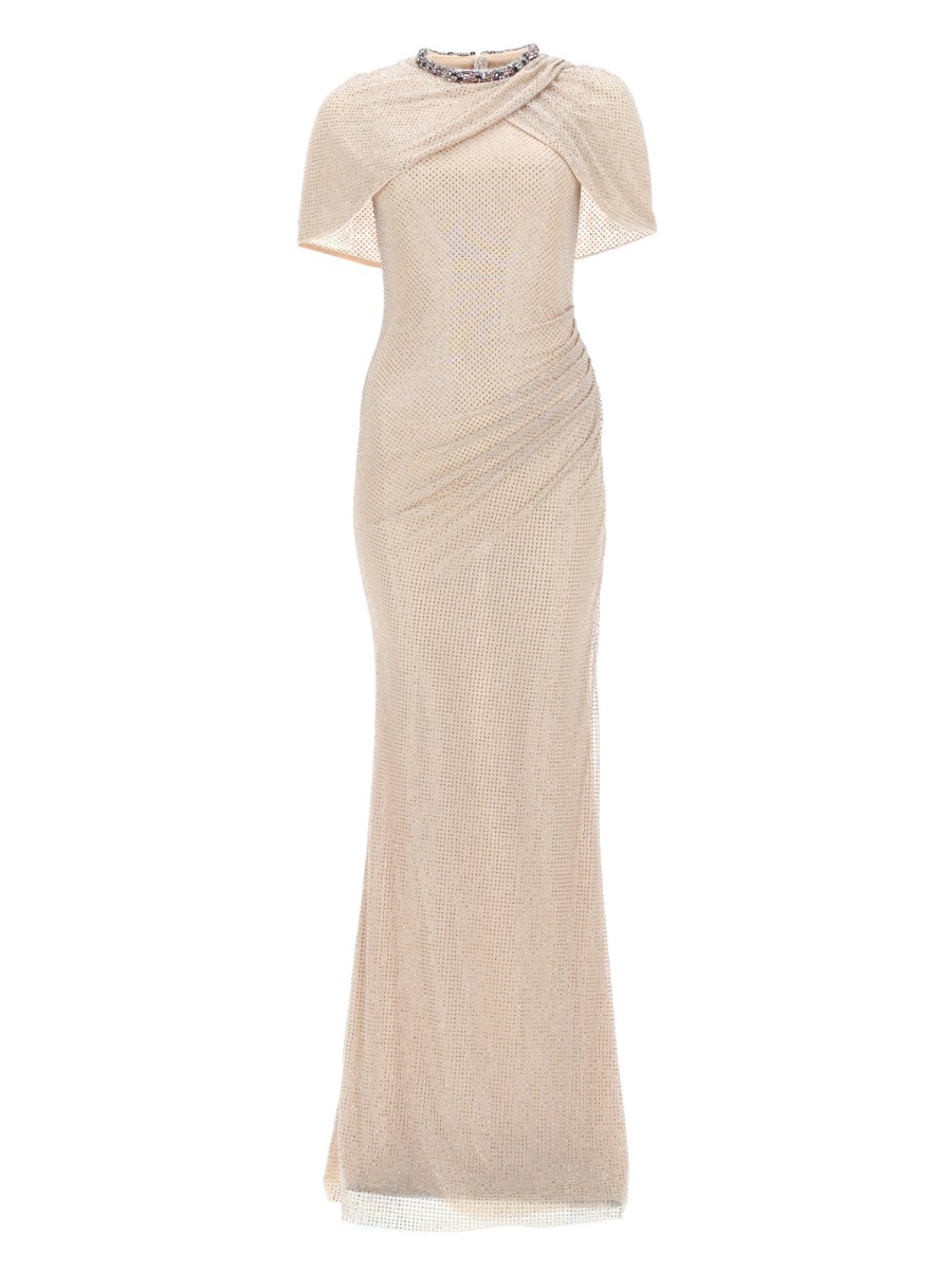 ABITO LUNGO CON CRISTALLI