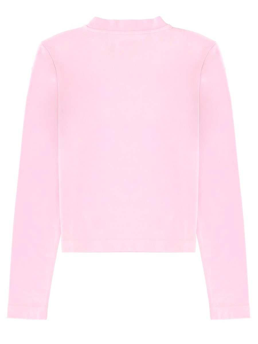 LA MAGLIETTA A MANICHE LUNGHE GROS GRAIN