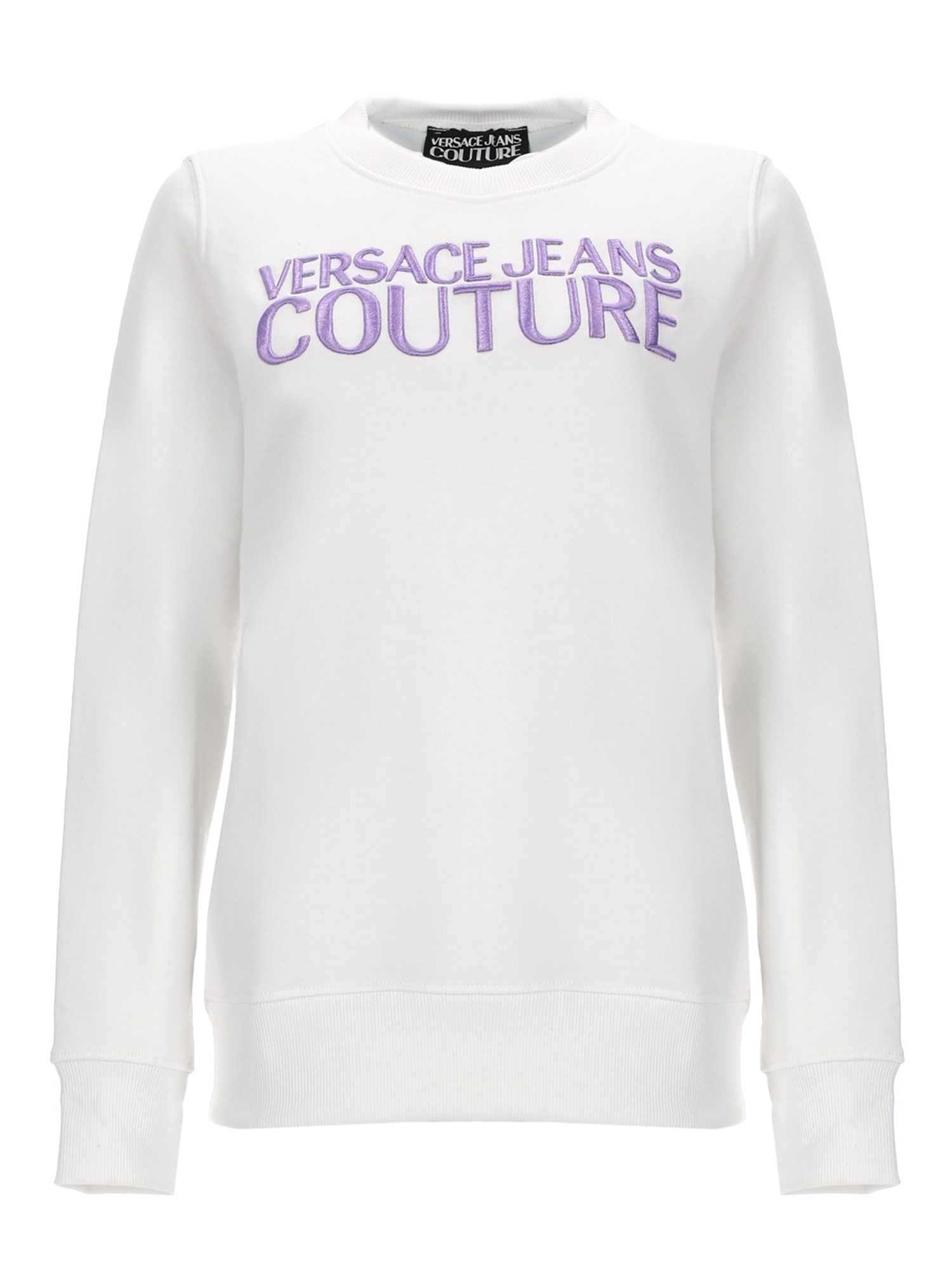 versace jeans couture felpa in jersey di cotone