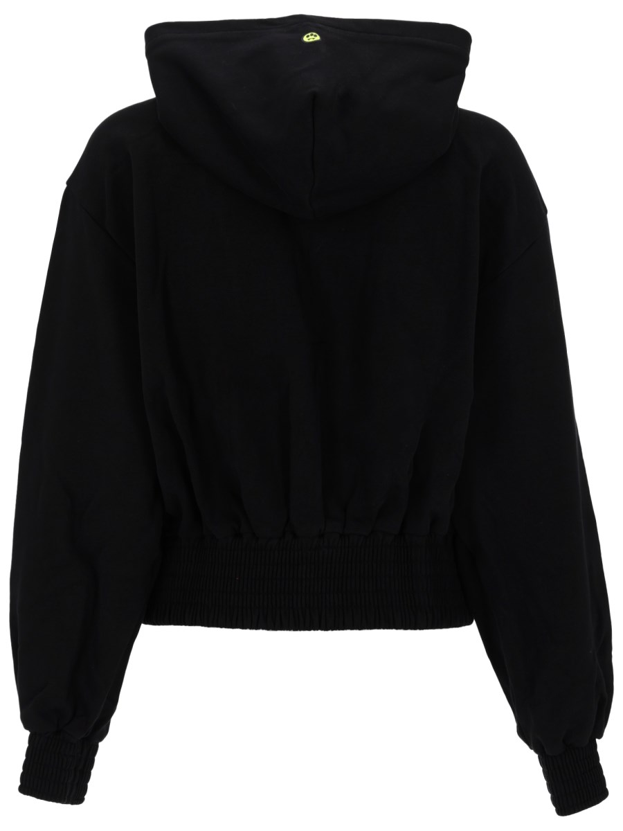 FELPA CON ZIP E CAPPUCCIO