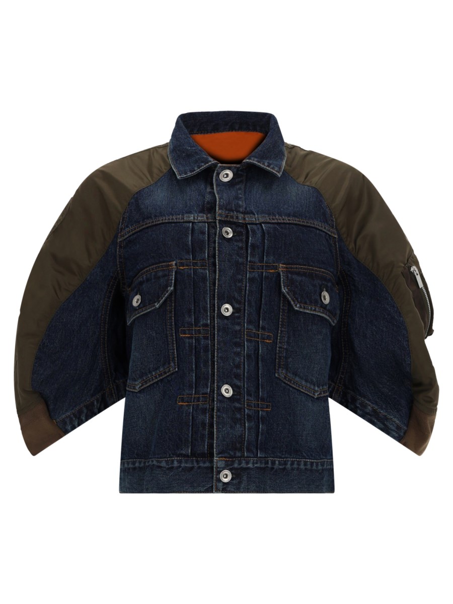 GIACCA BOMBER IN DENIM