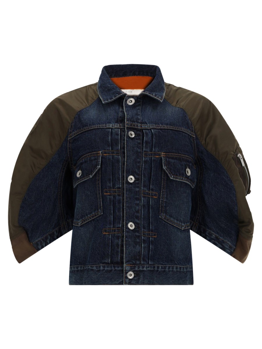 GIACCA BOMBER IN DENIM