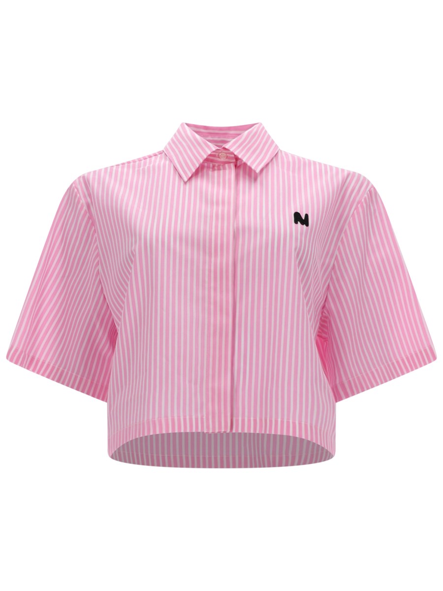 CAMICIA CROP CON LOGO