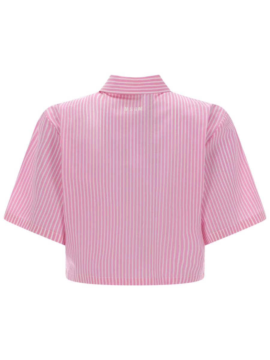 CAMICIA CROP CON LOGO