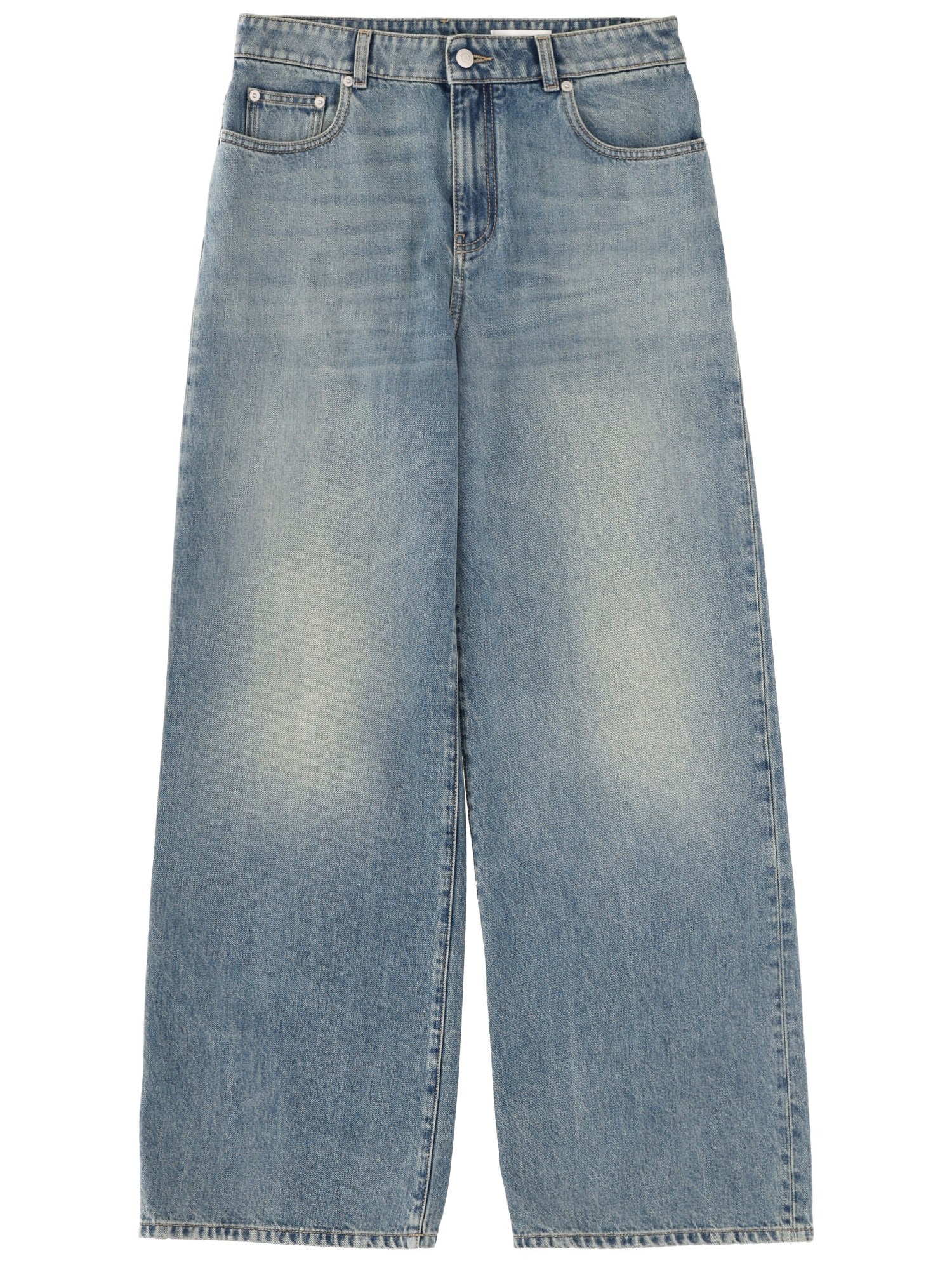 alexander mcqueen wide leg jeans