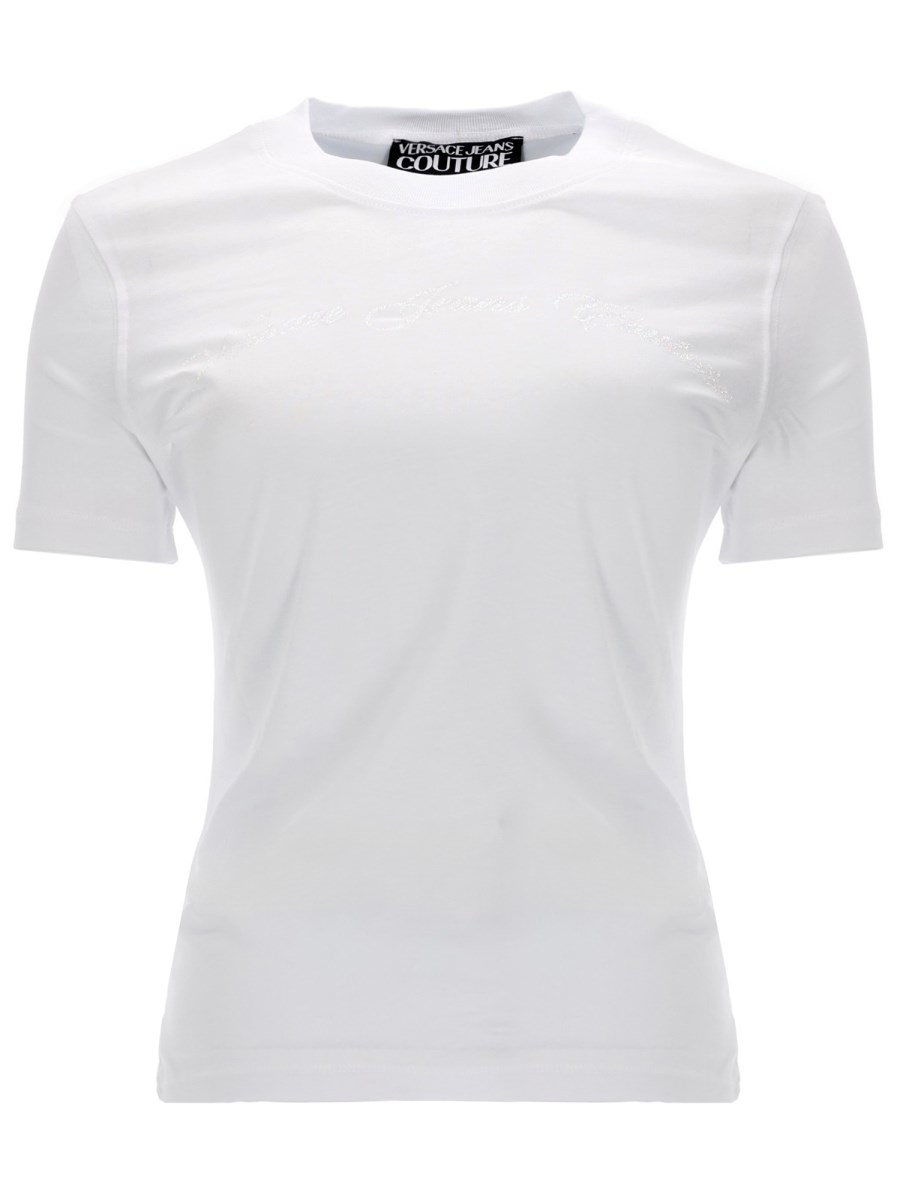 T-SHIRT CON LOGO GLITTERATO