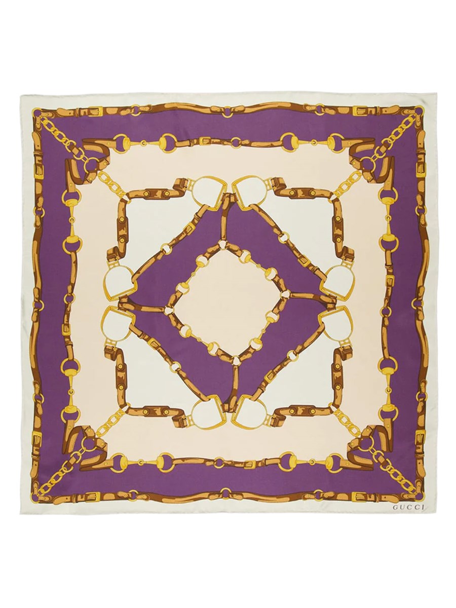 FOULARD CON STAMPA MORSETTO