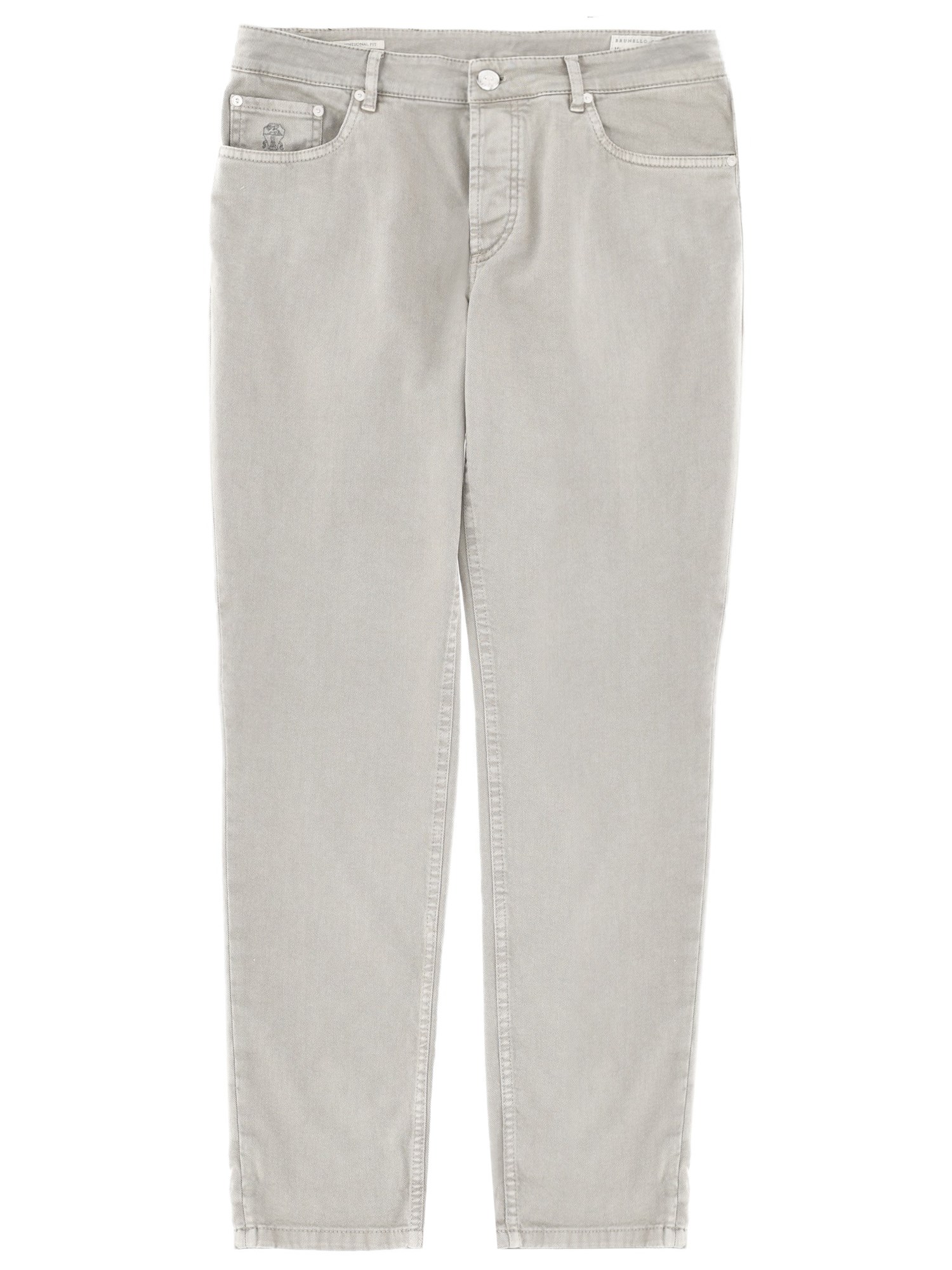 brunello cucinelli cotton denim jeans