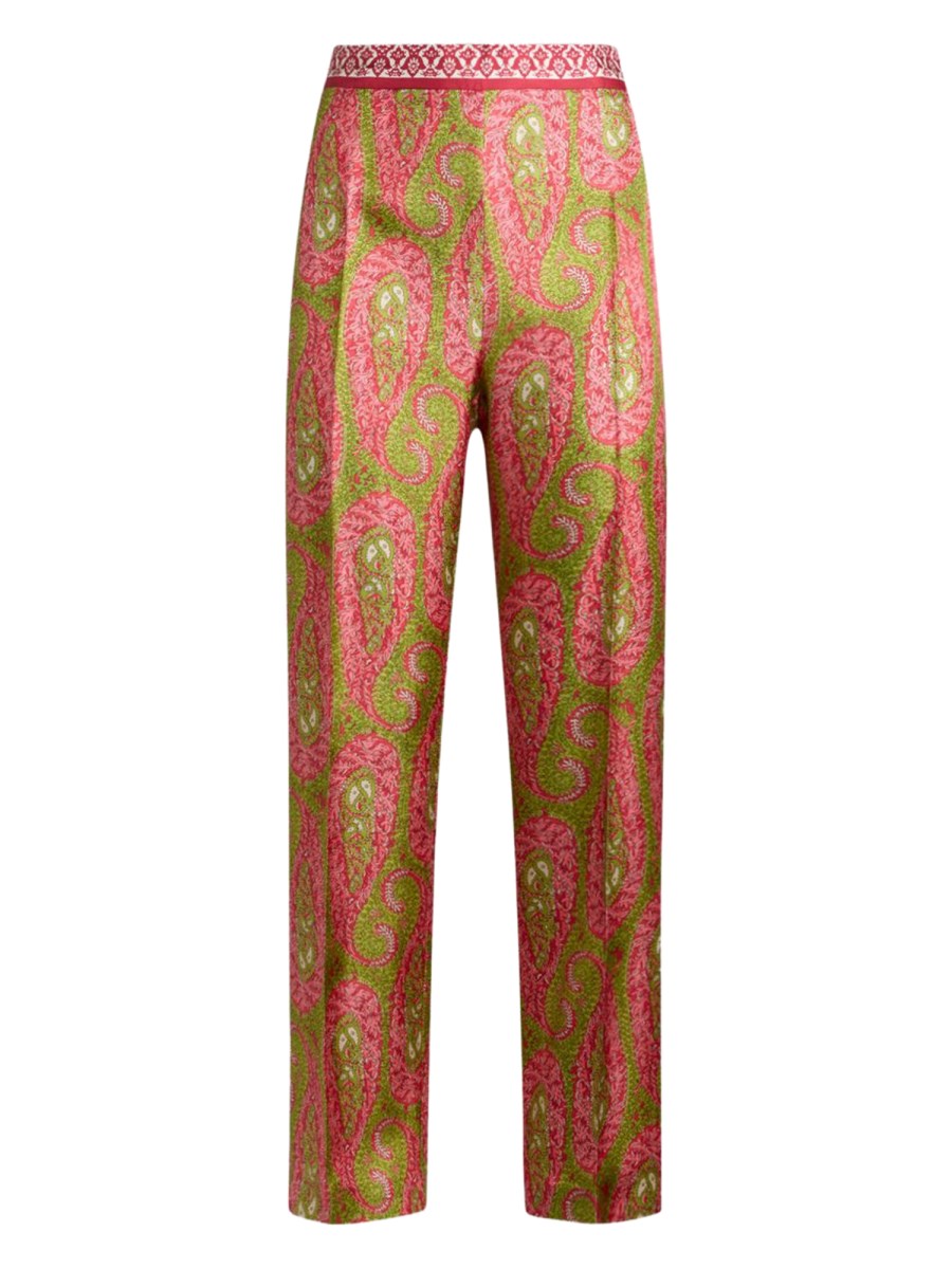 PANTALONI BOOTCUT PAISLEY FOLIAGE