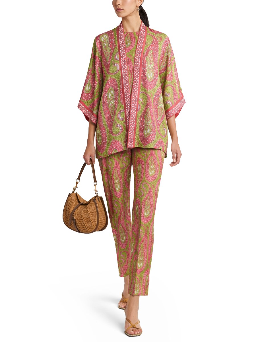 PANTALONE BOOTCUT PAISLEY FOLIAGE