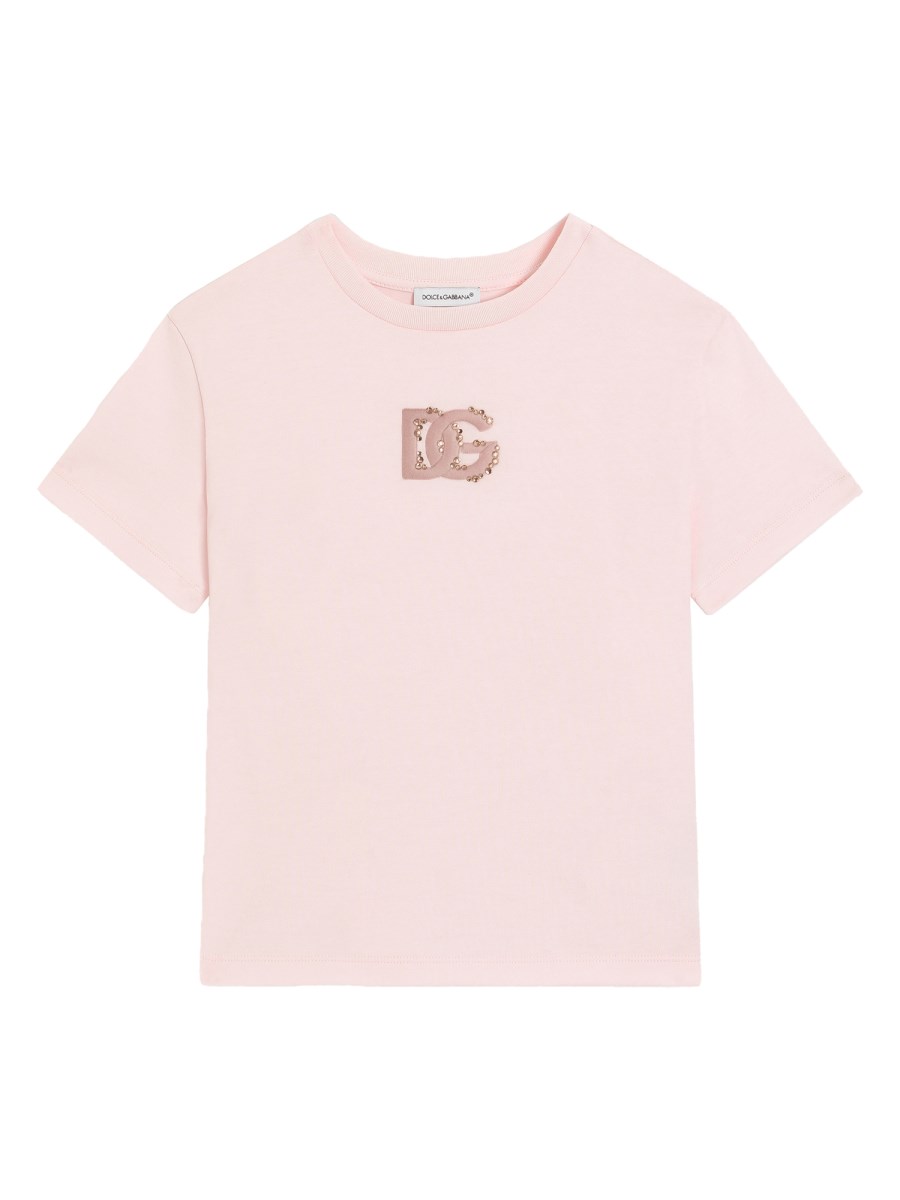 T-shirt con logo in rilievo