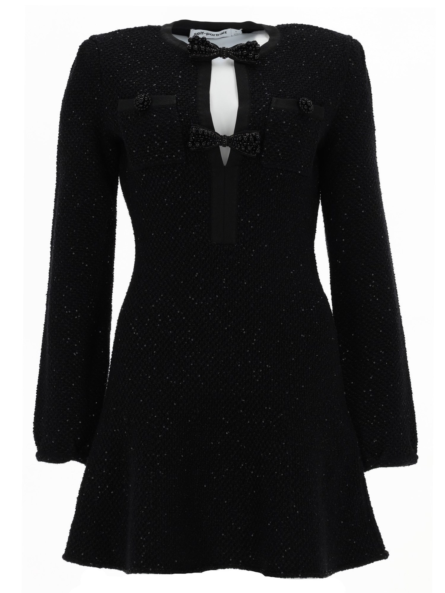 self-portrait mini dress with cut-out