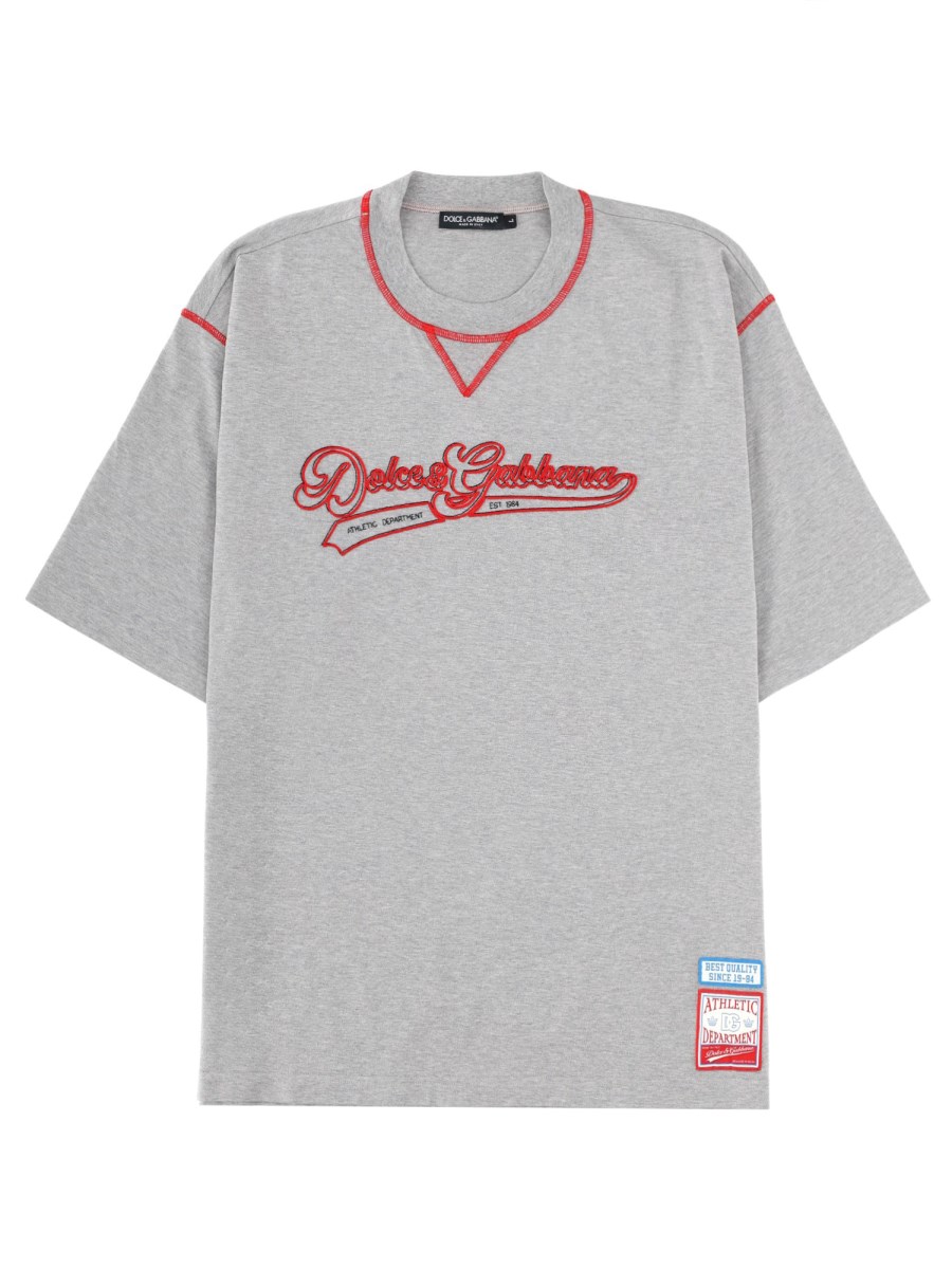 T-SHIRT CON LOGO RICAMATO